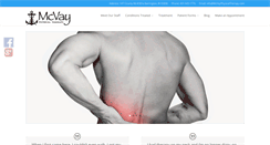 Desktop Screenshot of mcvayphysicaltherapy.com